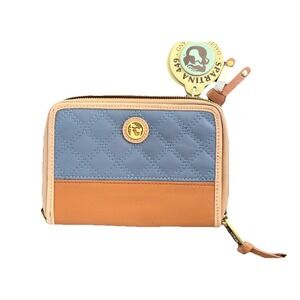 Spartina 449 Daufuskie Island Quilted Wallet  With 15 Card Slots